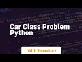 car class problem python