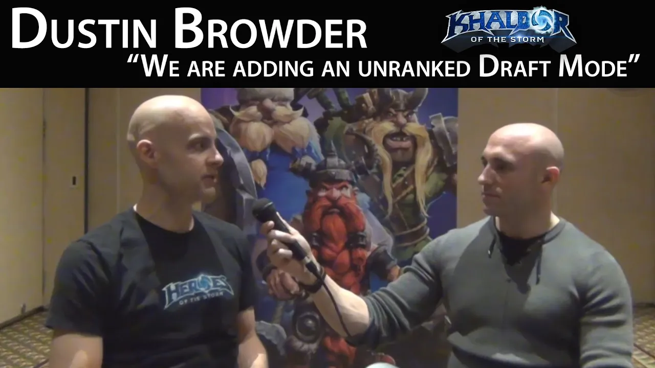 ► Dustin Browder Interview: "Adding an unranked Draft Mode" - Heroes of the Storm