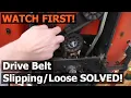Watch Before You Change Husqvarna Drive Belt - Tractor Transmission Belt Slipping Problem SOLVED