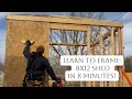 Frame an 8x12 shed Intermediate lesson