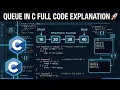 Queue Operations in C Explained Line by Line Complete Code Tutorial
