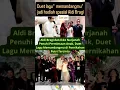 Aldi Bragi dan Ike Nurjanah menyanyikan lagu dulu memandangmu d pernikahan putrinya 😍#fyppp