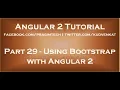 Using Bootstrap with Angular 2