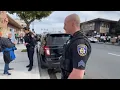 Arrest at ICE Out protest after threats of chemical irritant against protesters