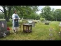 Calais Maine Cemetery Tour Performance - Jane Eaton as Ruth Clark