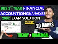 BBS 1st Year Financial Accounting Analysis 2082 Group A Solution Decoding Study