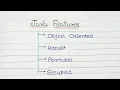 Explain Features Of Java In Hindi Java