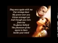 The Phantom of the Opera - Lyrics