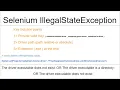How to solve Selenium IllegalStateException due to System setProperty
