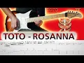 Lagu TOTO Rosanna Guitar Playthrough with TABS!
