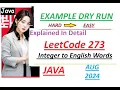 Integer to English Words Leetcode 273 Java Code Developer Coder