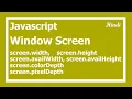 96 javascript window screen object in Hindi