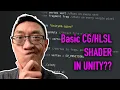 Break Down Of A Basic Unity Unlit Shader - Intro To Shaders
