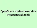 OpenStack Horizon Overview