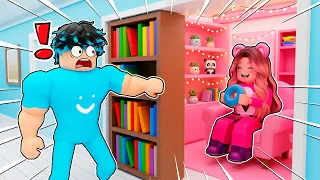 Construyo un CUARTO SECRETO en CASA de Mi NOVIO en Brookhaven Roblox