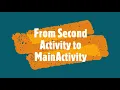 Back to MainActivity from SecondActivity
