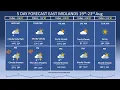 5 DAY FORECAST EAST MIDLANDS 19th-23rd Aug