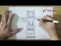 How to Draw a Totem Pole Easy step by step