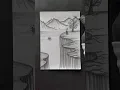 Easy landscape drawing technique