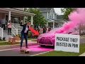 Download Lagu Karen stal pakketten van mijn veranda - de verborgen verfbom verfde haar Lexus roze! | EntitledPe...