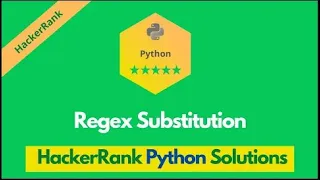 HackerRank Regex Substitution problem solution in Python Python solutions Programmingoneonone