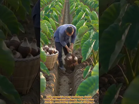 Taro Root Harvesting Trick