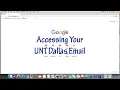 Accessing Your UNTD Email