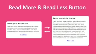 How to create a Read More and Read Less button using HTML CSS and JavaScript