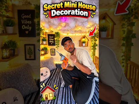 Secret Mini House Decoration ❤️#dailyminivlog #minivlogseries #secrethouse