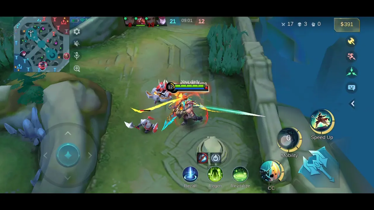 One leagent//my mobile is very hang but I win the match//I am the best player#comment