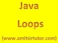 Java loops and types-Entry controlled Exit controlled syntax While For Do While