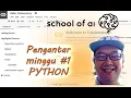 Pengantar Minggu PYTHON -