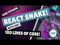 React JS Snake Game with just 100 lines of code
