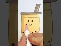 How to Draw a Cute Boba Tea Step by step drawing