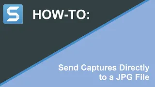How To Send Captures Directly To A JPG File 