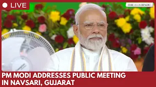 PM Narendra Modi addresses massive public meeting in Navsari, Gujarat