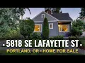 Home For Sale - 5818 SE Lafayette St Portland OR 97206