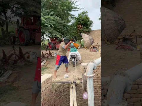 I Started a Tubewell With a Motorcycle New Jugaad Technology🔥#farmlife #agriculture #technology