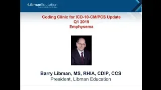 ICD-10 Coding Clinic Update Q1 2019 Emphysema