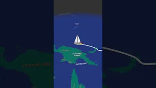 Our sailing journey so far! ⛵️ #sailing #sailingaroundtheworld #sailingchannel