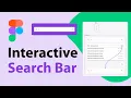 Figma Interactive Search Bar Button Animation by Figma