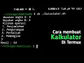 Cara membuat script kalkulator di Termux