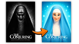 Turning Horror Movie Posters Kid-Friendly
