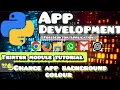 How To Start App Development Using Tkinter Change Background Colour