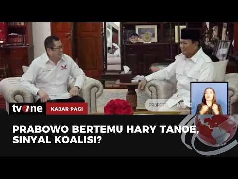 Sambutan Hangat Prabowo untuk Hary Tanoesoedibjo di Kertanegara