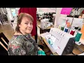 Demonstration of a 3 Thread Rolled hem on a Bernette B68 University of Sewing