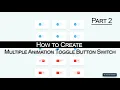 How to Create Multiple Animation Toggle Buttons Switch HTML CSS part 2