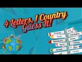 Guess the Country 4-Letter Nations with Historical Facts