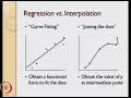 Summary Regression and Interpolation
