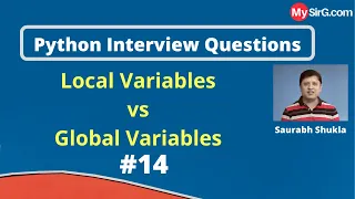 Local Variable vs Global Variable Python Interview Questions MySirG com